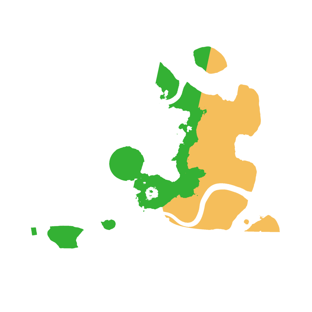 Biome Rust Map: Procedural Map, Size: 2500, Seed: 434907428