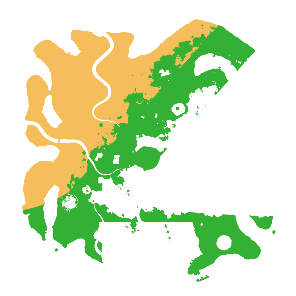 Biome Rust Map: Procedural Map, Size: 3500, Seed: 64123
