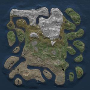 Thumbnail Rust Map: Procedural Map, Size: 4000, Seed: 238387597, 14 Monuments