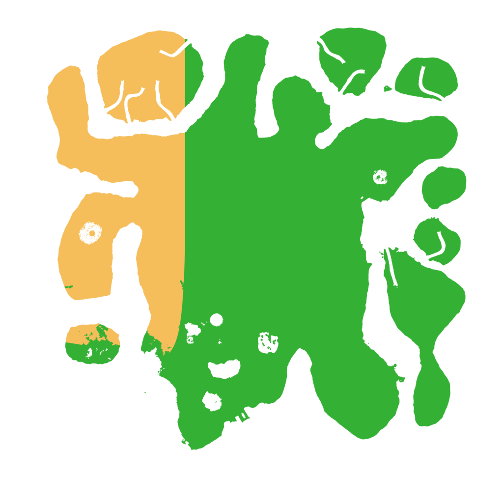 Biome Rust Map: Procedural Map, Size: 3500, Seed: 58447