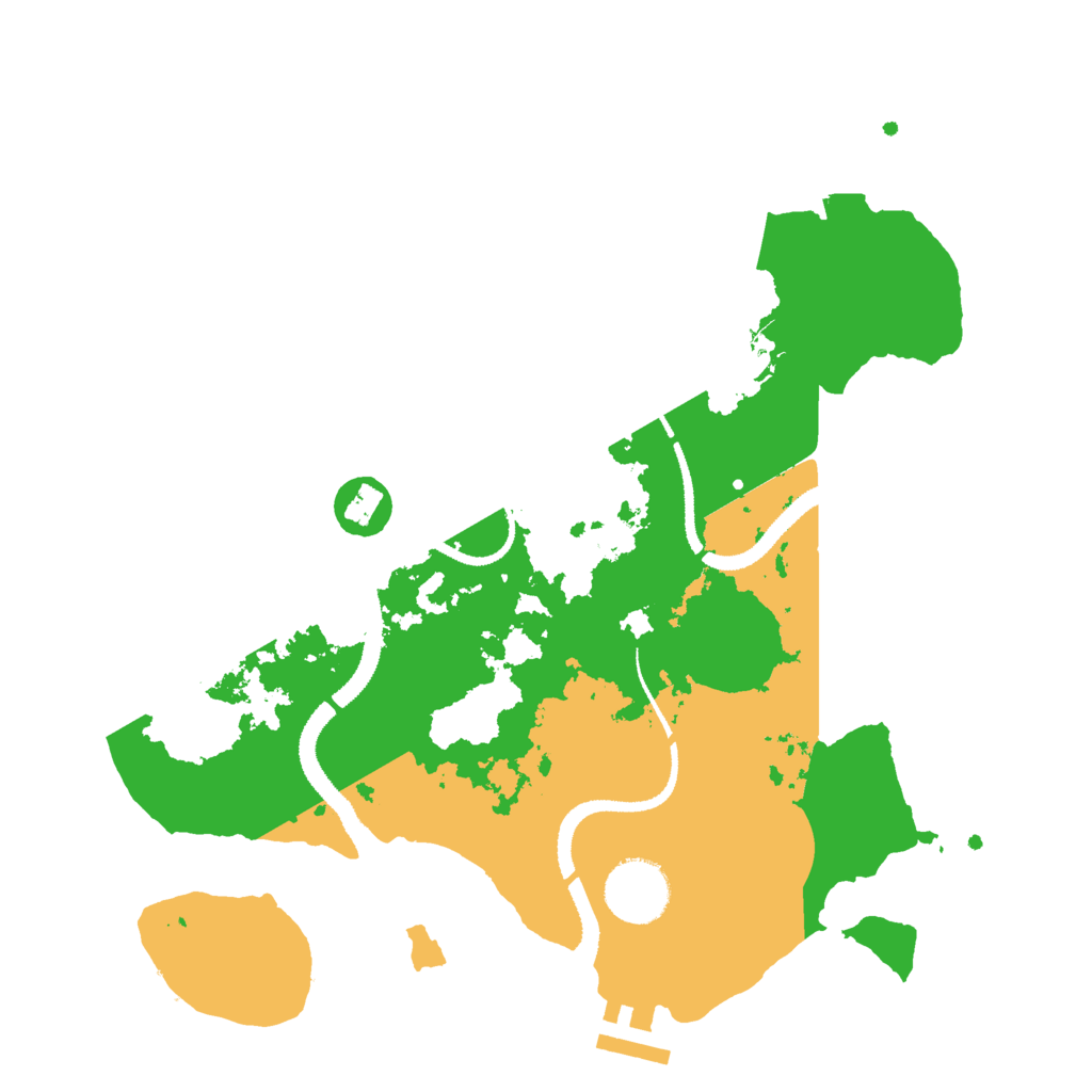 Biome Rust Map: Procedural Map, Size: 3000, Seed: 735349419
