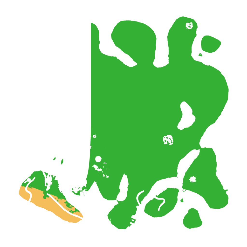 Biome Rust Map: Procedural Map, Size: 3500, Seed: 43124