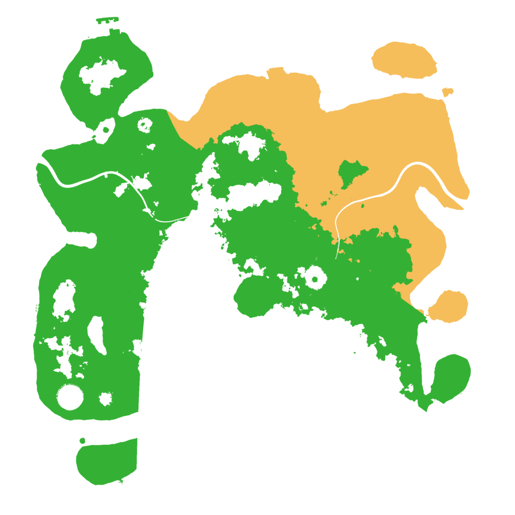 Biome Rust Map: Procedural Map, Size: 3500, Seed: 469767768