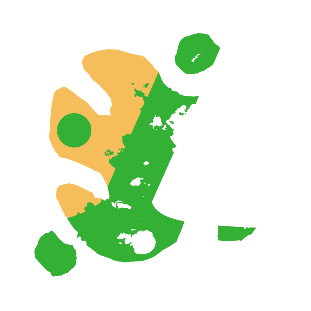 Biome Rust Map: Barren, Size: 2400, Seed: 25