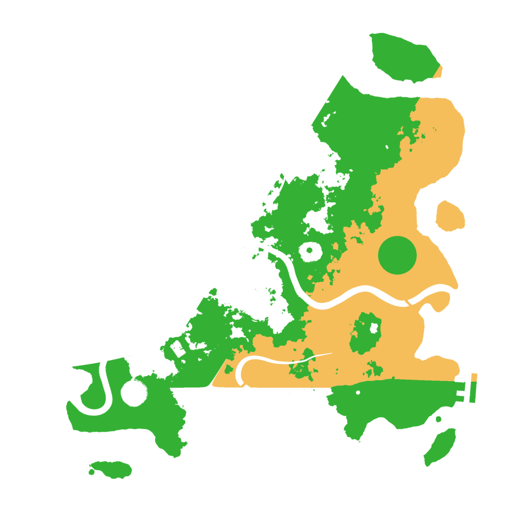 Biome Rust Map: Procedural Map, Size: 3550, Seed: 21
