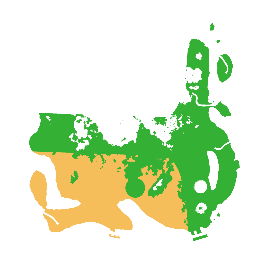 Biome Rust Map: Procedural Map, Size: 3500, Seed: 579636