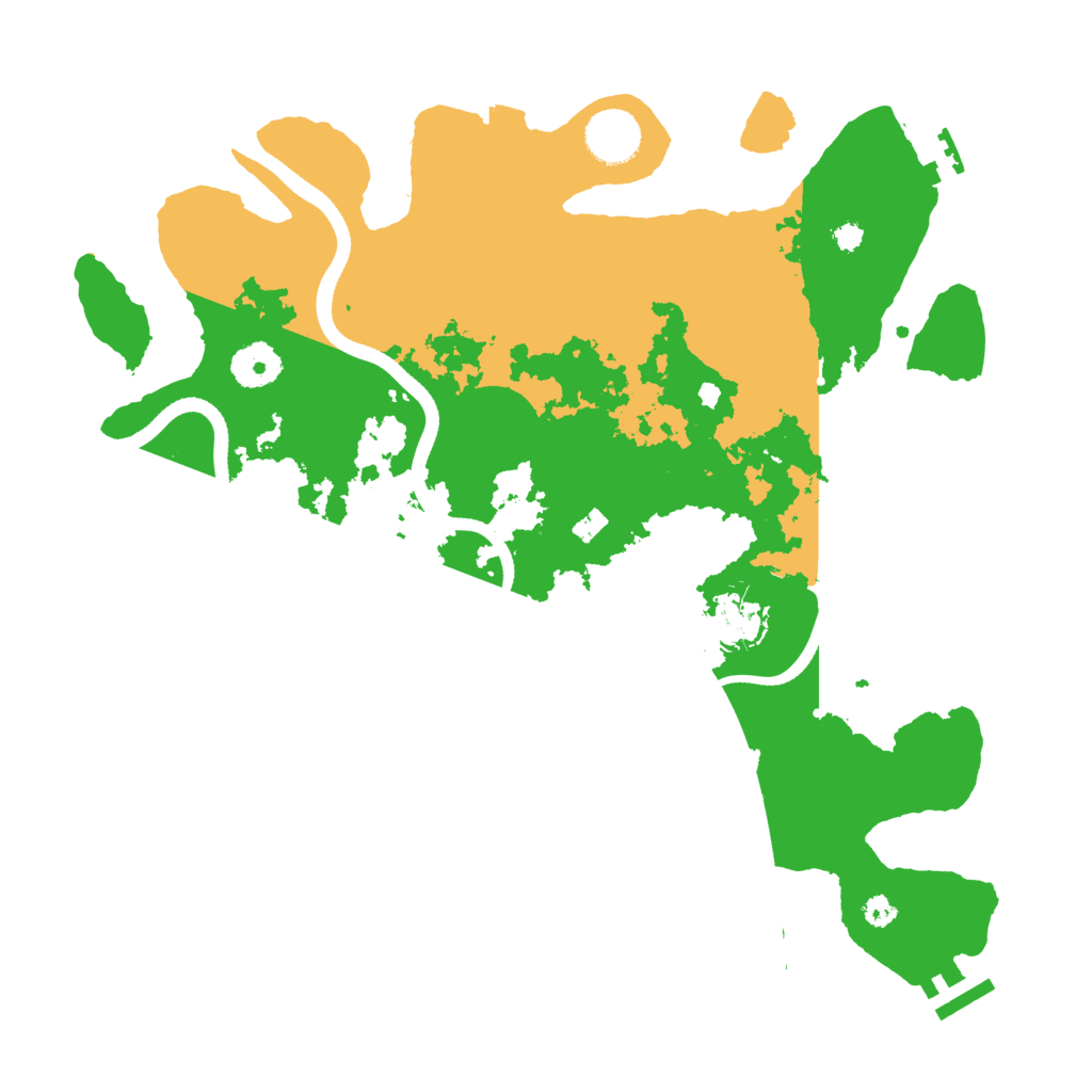 Biome Rust Map: Procedural Map, Size: 3500, Seed: 689811