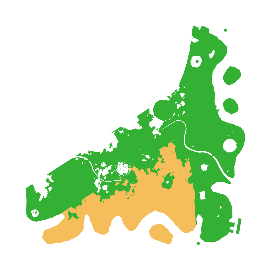 Biome Rust Map: Procedural Map, Size: 3500, Seed: 479517