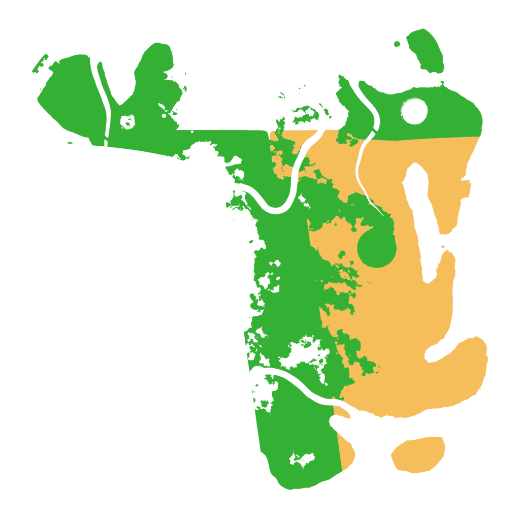 Biome Rust Map: Procedural Map, Size: 3500, Seed: 2991112