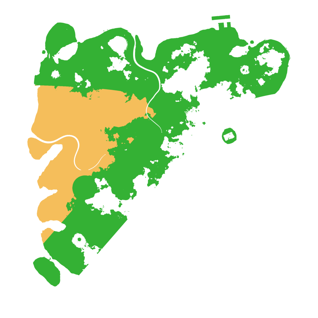 Biome Rust Map: Procedural Map, Size: 3500, Seed: 643615