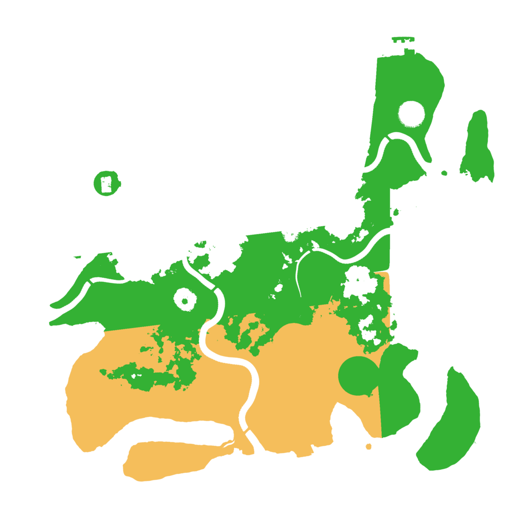 Biome Rust Map: Procedural Map, Size: 3500, Seed: 441898