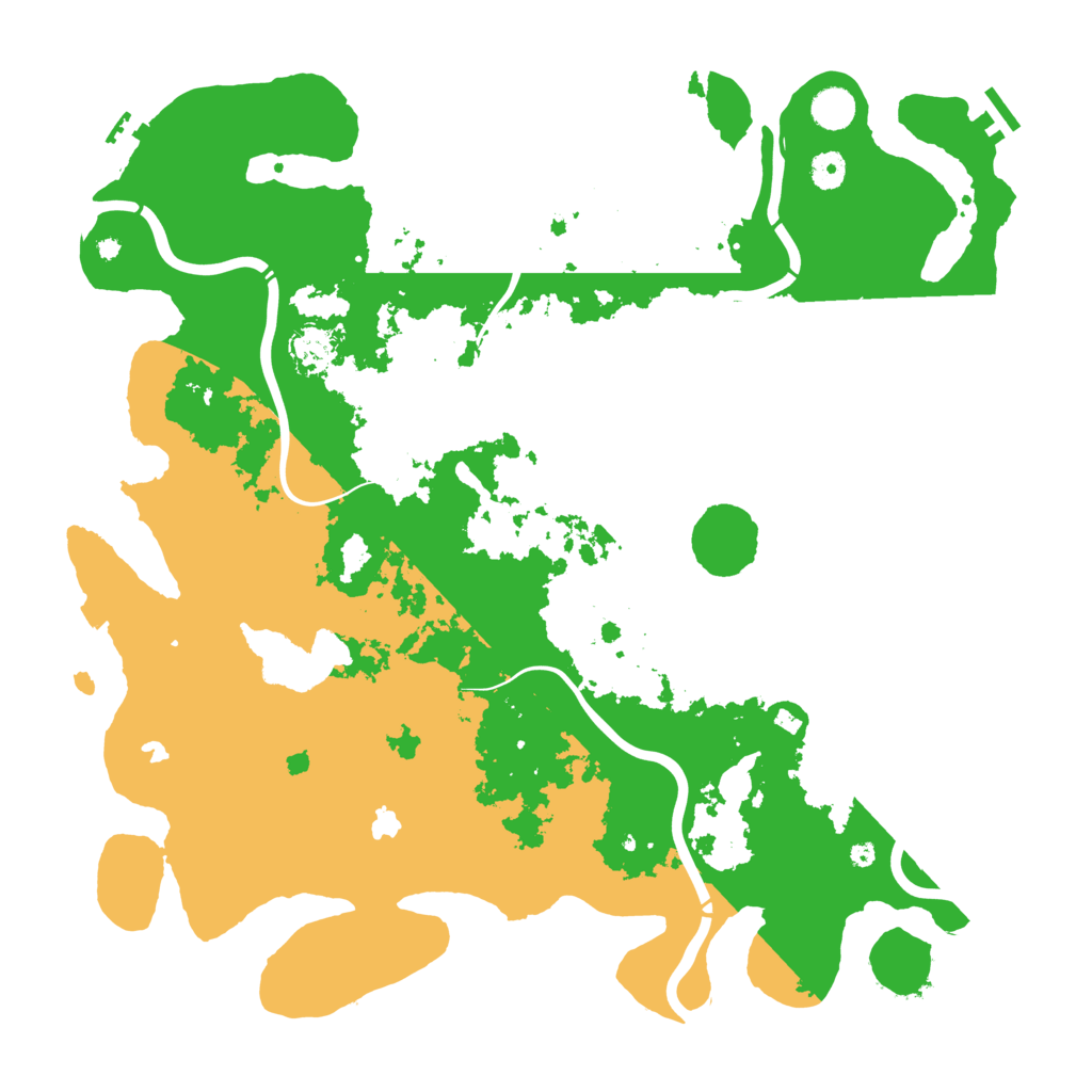Biome Rust Map: Procedural Map, Size: 4500, Seed: 516779285