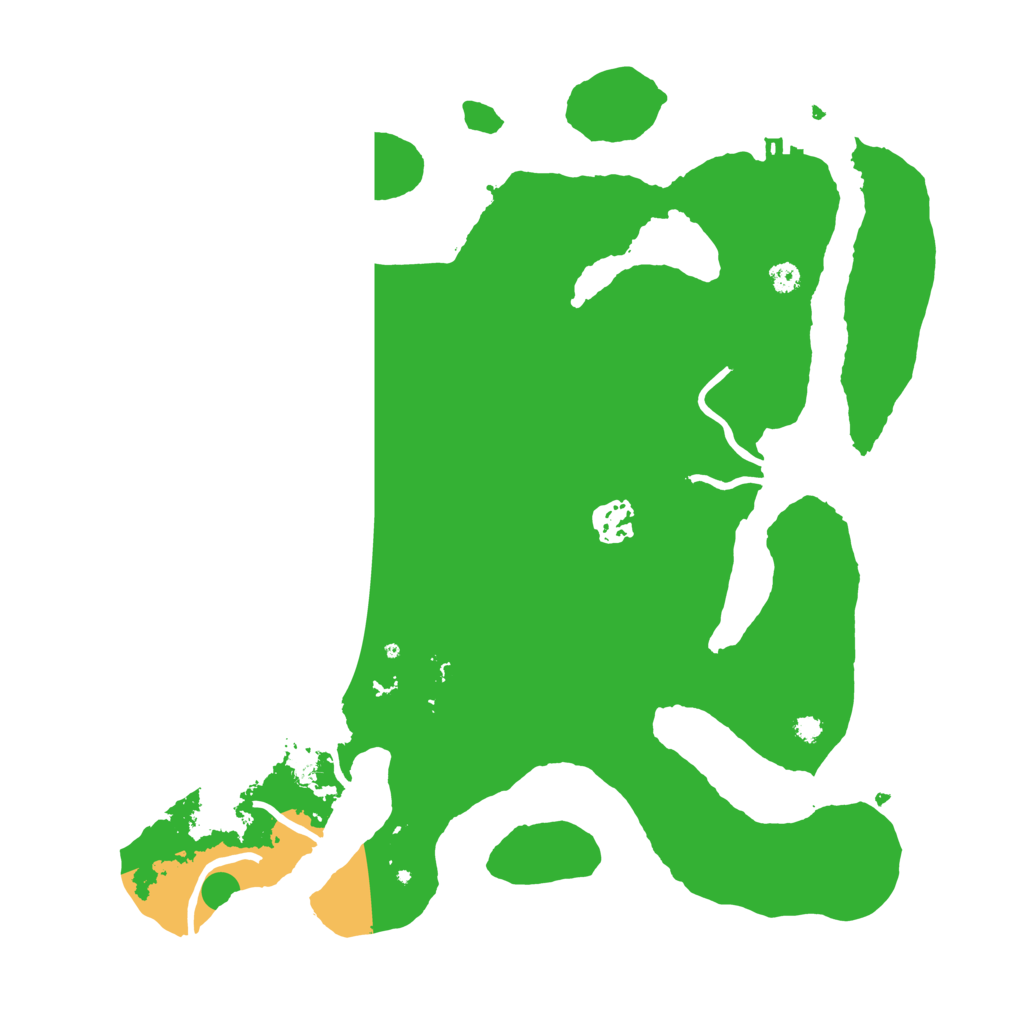 Biome Rust Map: Procedural Map, Size: 3500, Seed: 68926589