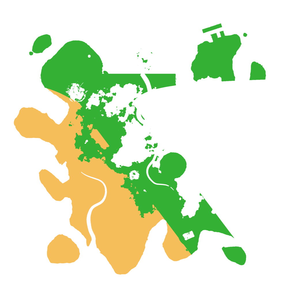 Biome Rust Map: Procedural Map, Size: 3000, Seed: 1358029779
