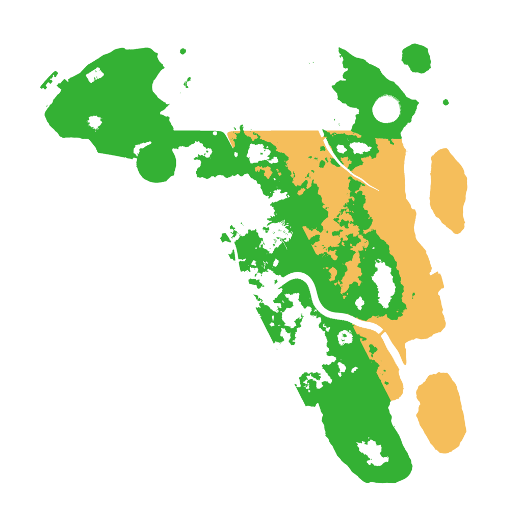 Biome Rust Map: Procedural Map, Size: 3500, Seed: 687518