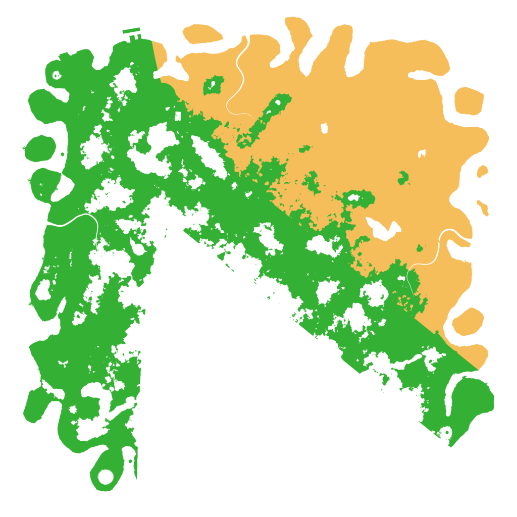Biome Rust Map: Procedural Map, Size: 6000, Seed: 470984354