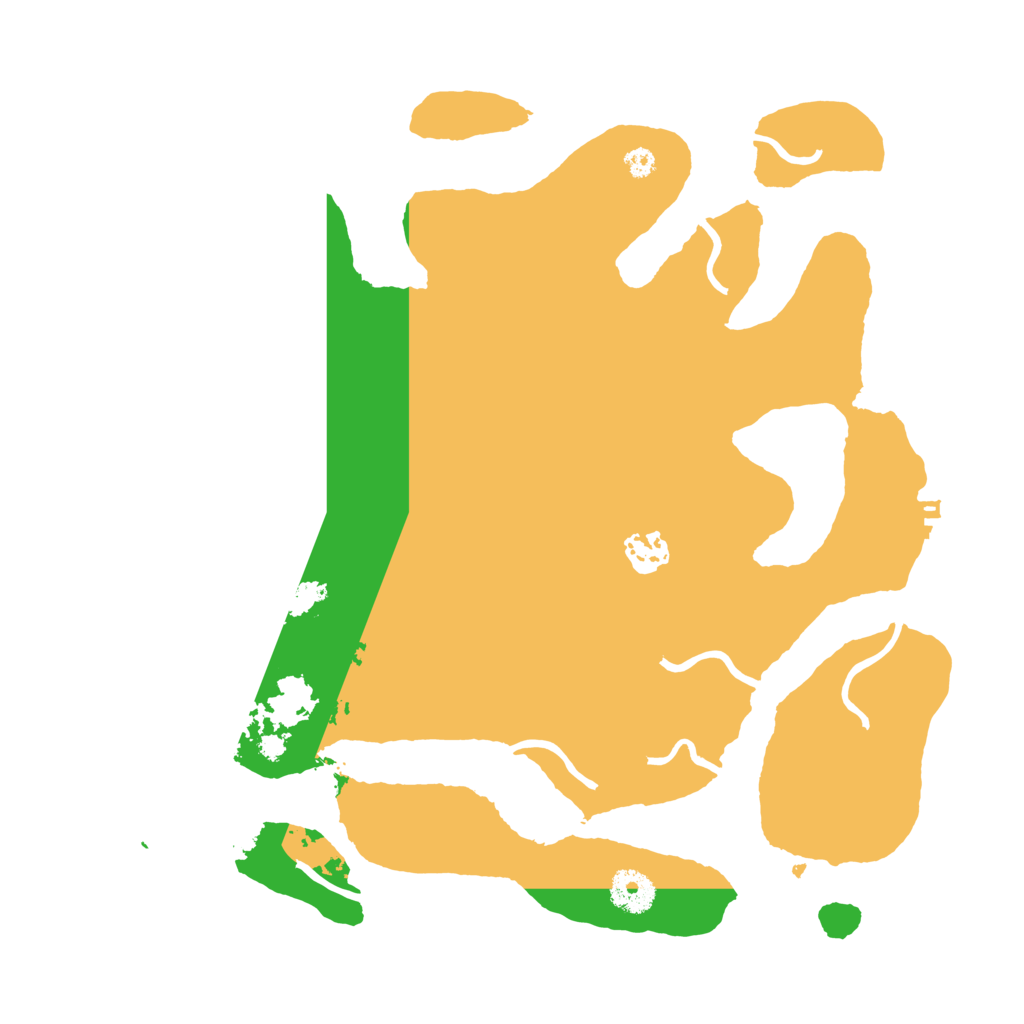 Biome Rust Map: Procedural Map, Size: 3500, Seed: 734202