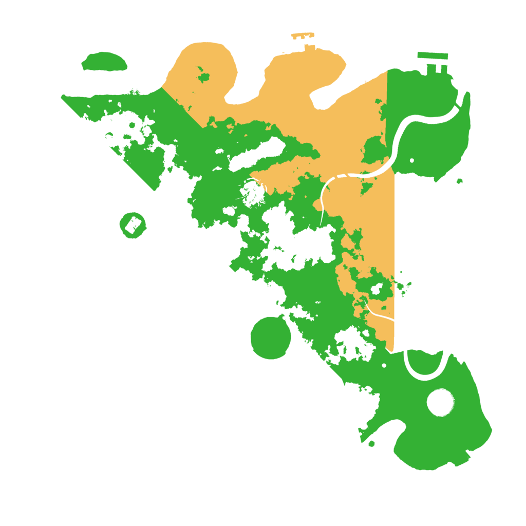 Biome Rust Map: Procedural Map, Size: 3500, Seed: 556077