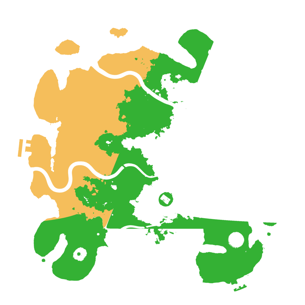 Biome Rust Map: Procedural Map, Size: 3500, Seed: 7274