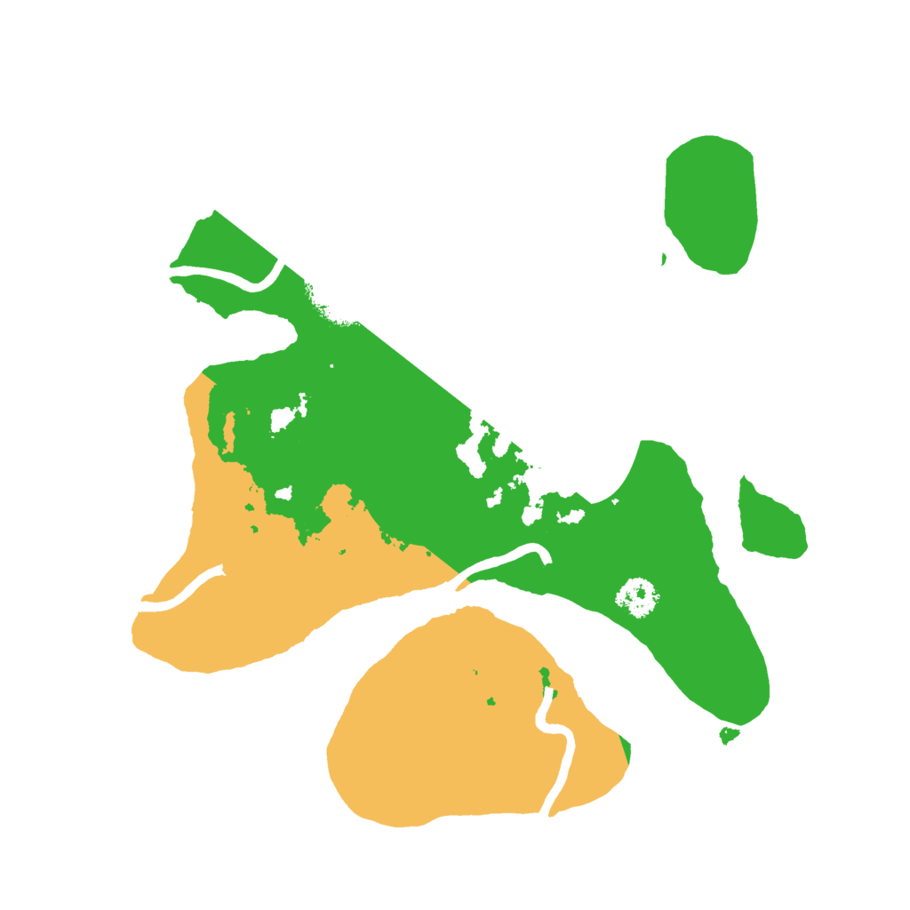 Biome Rust Map: Procedural Map, Size: 2400, Seed: 1366258815