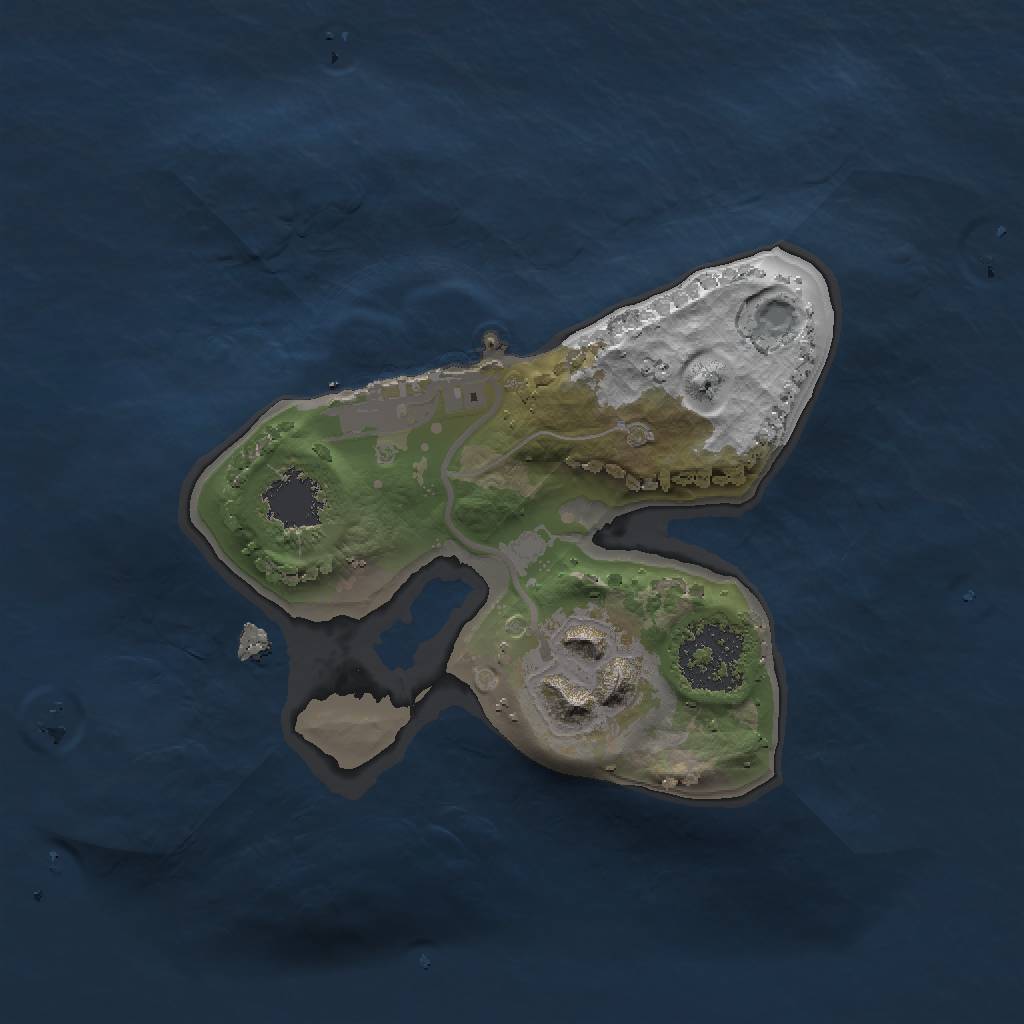 Rust Map: Procedural Map, Size: 1500, Seed: 7647864, 4 Monuments