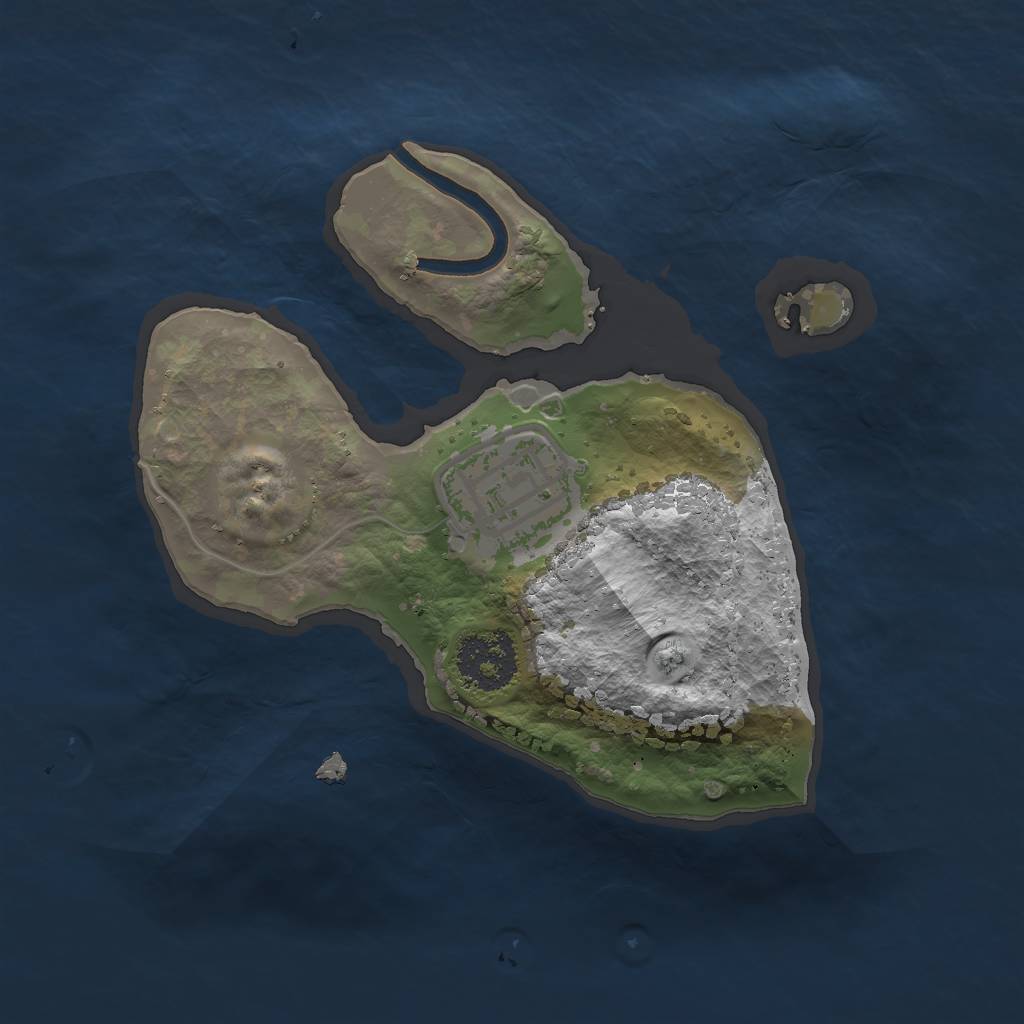 Rust Map: Procedural Map, Size: 1750, Seed: 50500, 3 Monuments