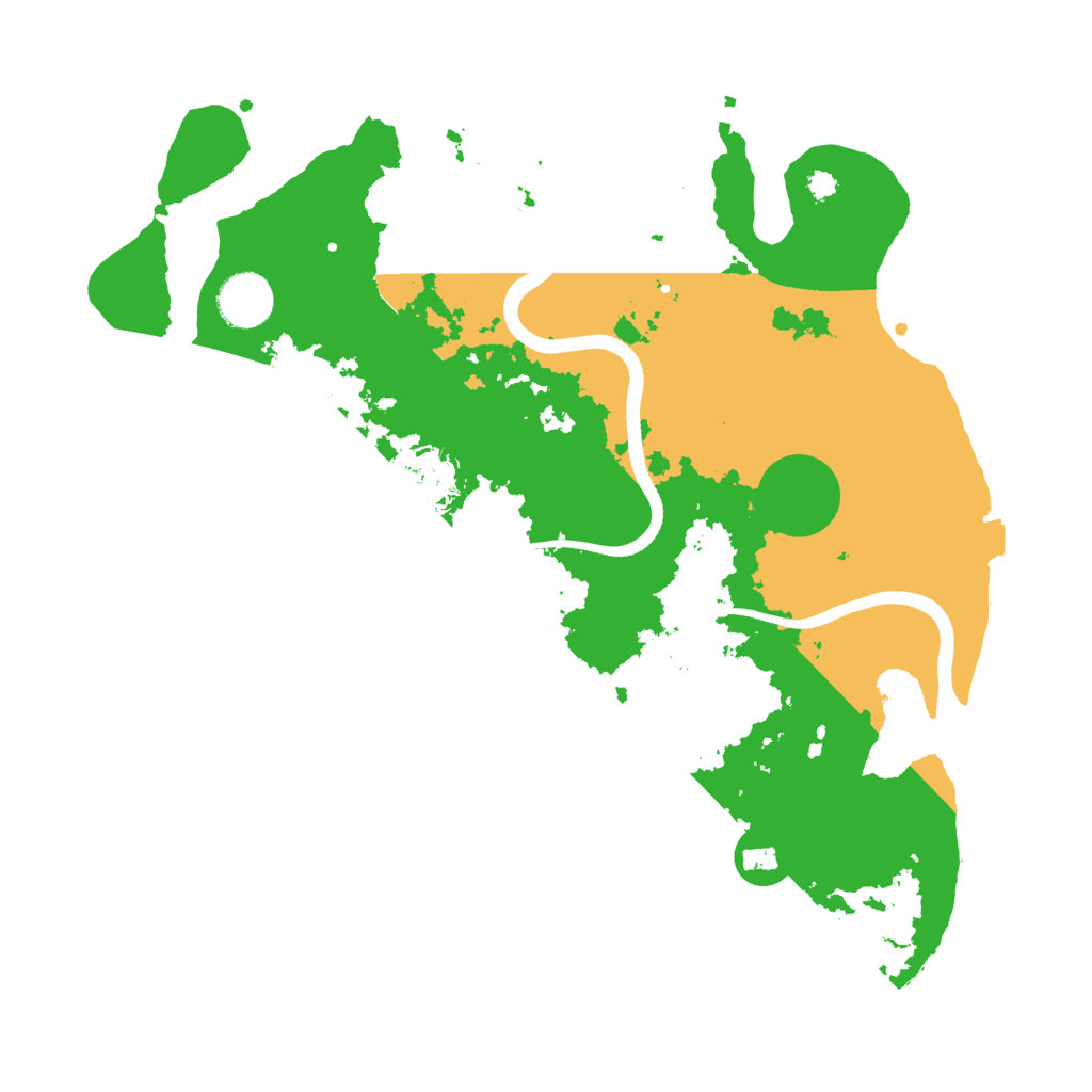 Biome Rust Map: Procedural Map, Size: 3500, Seed: 45077423