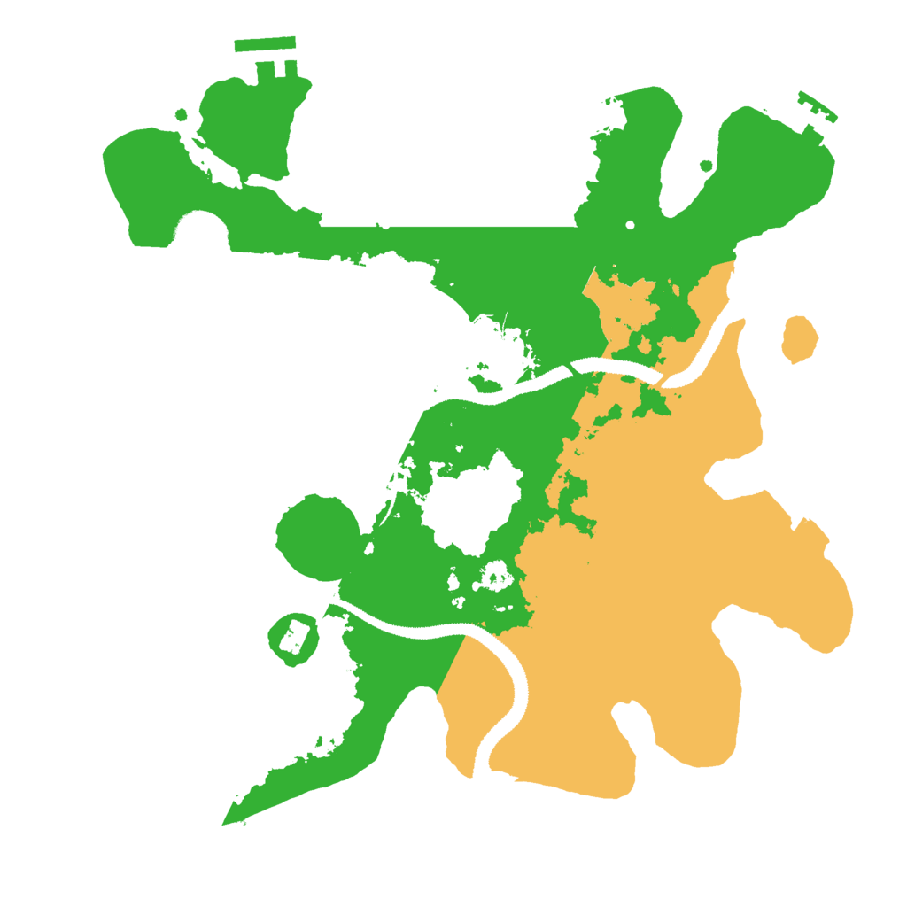 Biome Rust Map: Procedural Map, Size: 3000, Seed: 164