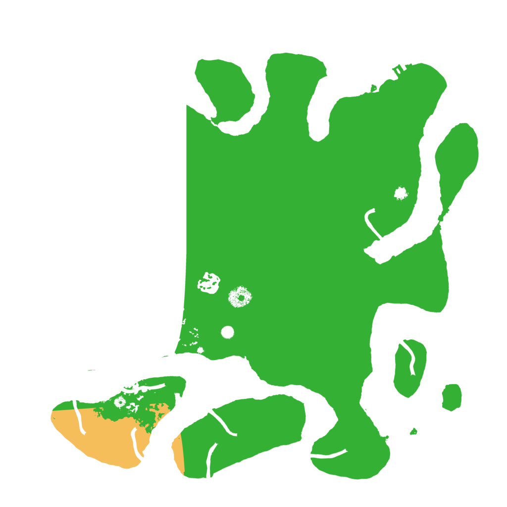 Biome Rust Map: Procedural Map, Size: 3500, Seed: 30904