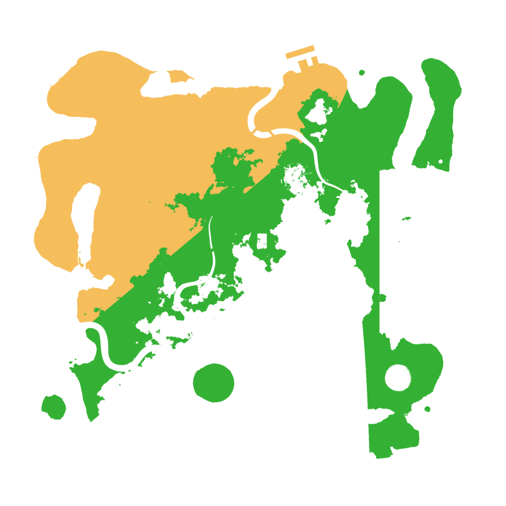 Biome Rust Map: Procedural Map, Size: 3500, Seed: 9610092