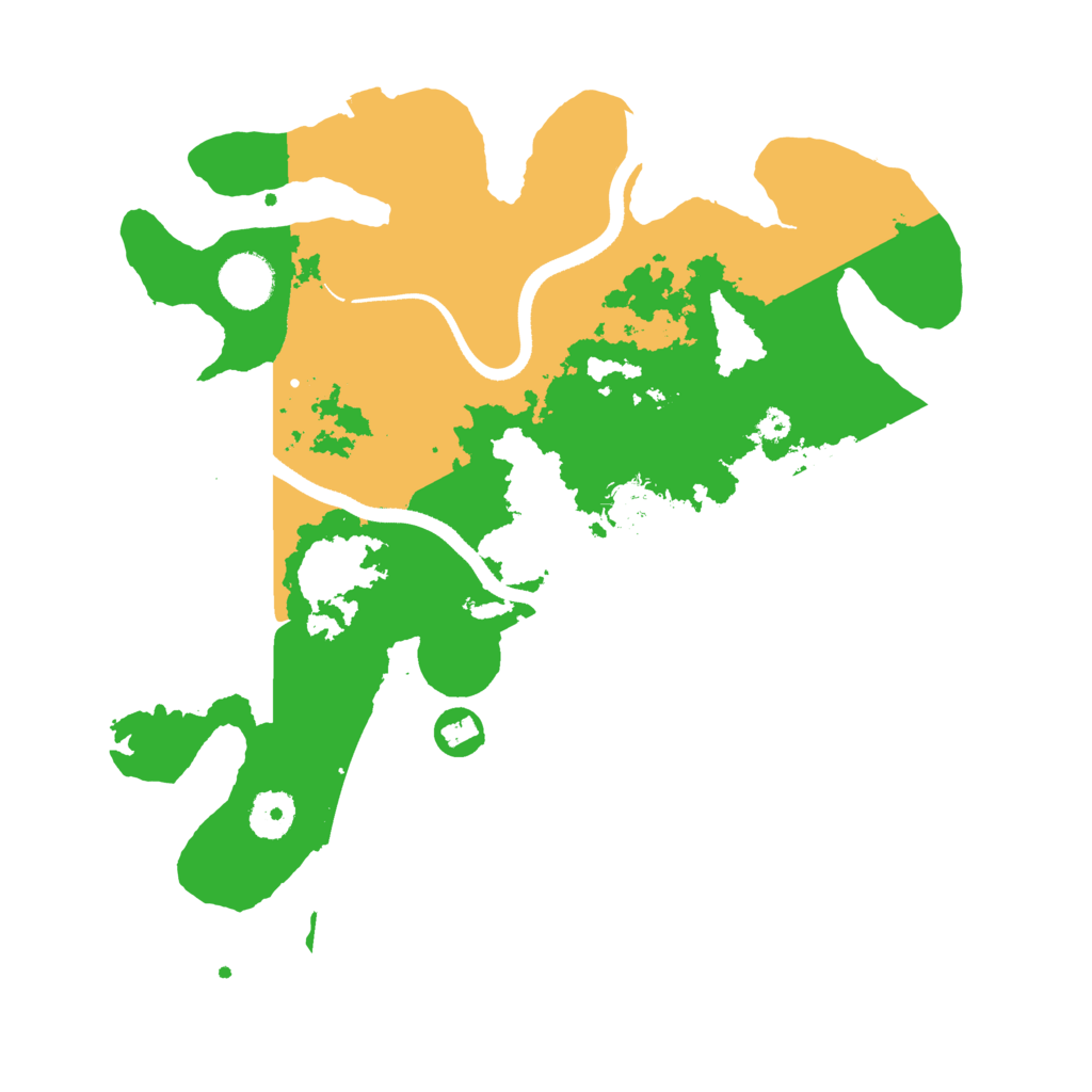 Biome Rust Map: Procedural Map, Size: 3500, Seed: 1002108087