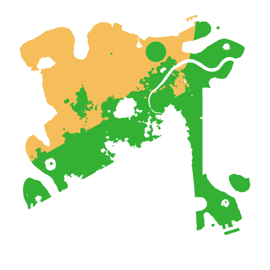 Biome Rust Map: Procedural Map, Size: 3500, Seed: 154707