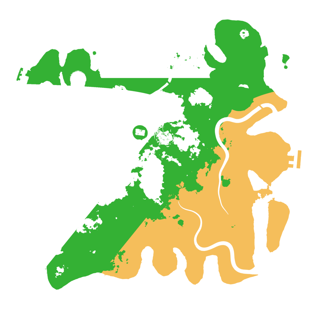 Biome Rust Map: Procedural Map, Size: 3500, Seed: 7152021