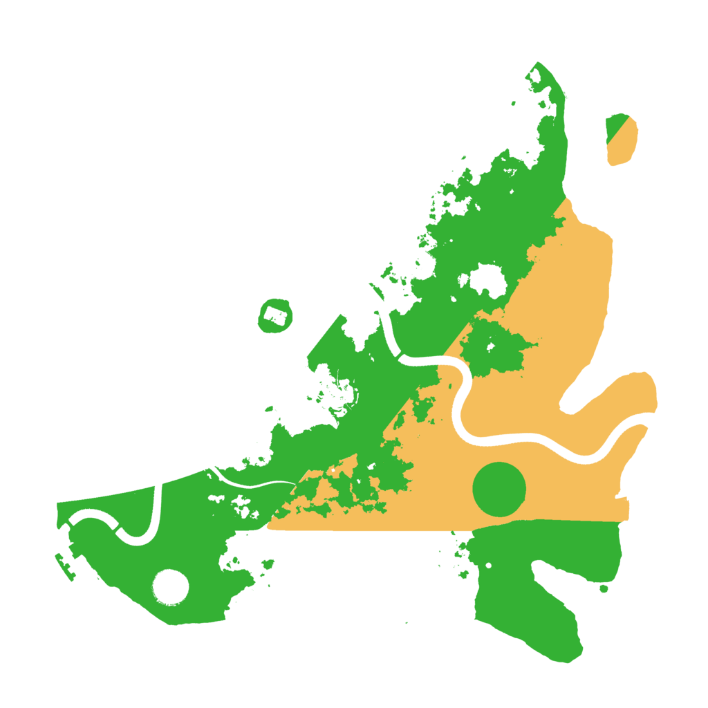 Biome Rust Map: Procedural Map, Size: 3500, Seed: 491203388