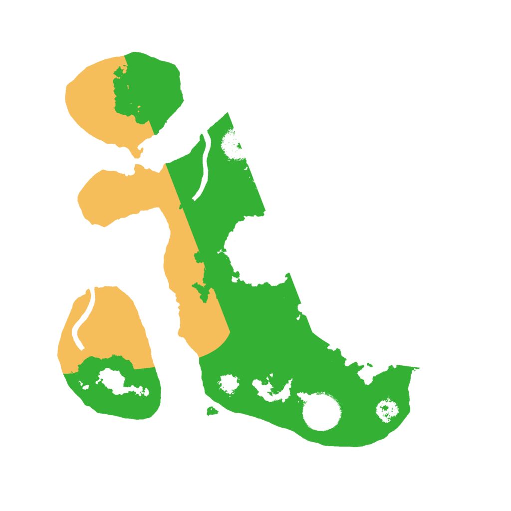 Biome Rust Map: Procedural Map, Size: 2400, Seed: 1829966992