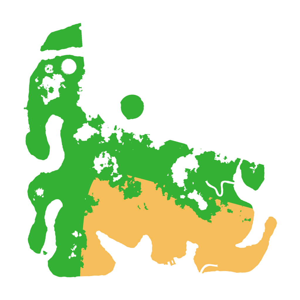 Biome Rust Map: Procedural Map, Size: 3500, Seed: 291331