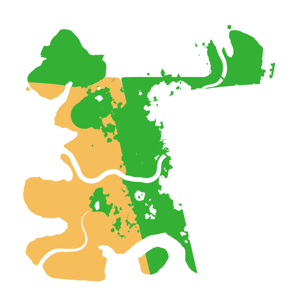 Biome Rust Map: Procedural Map, Size: 3000, Seed: 84276253
