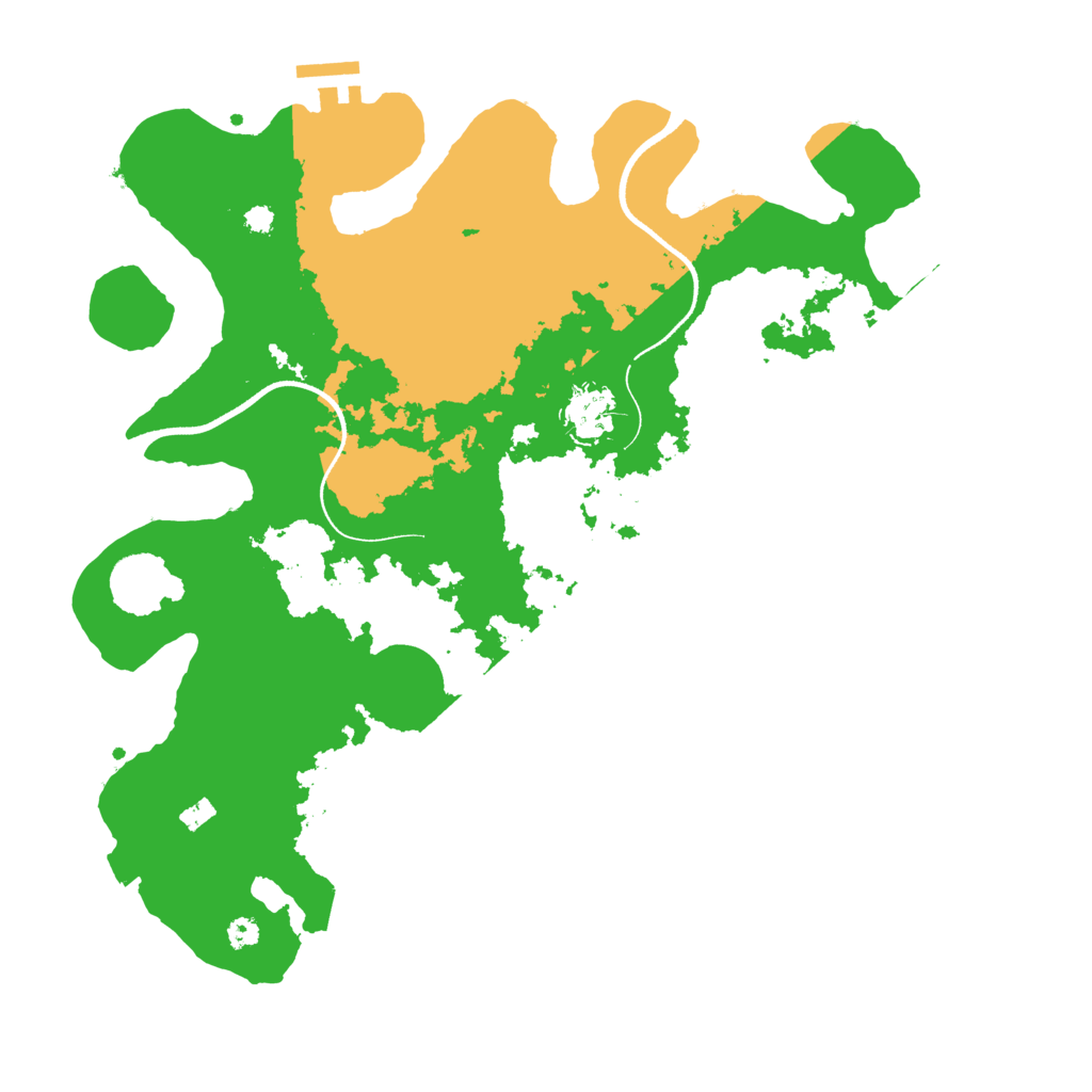 Biome Rust Map: Procedural Map, Size: 3500, Seed: 798546