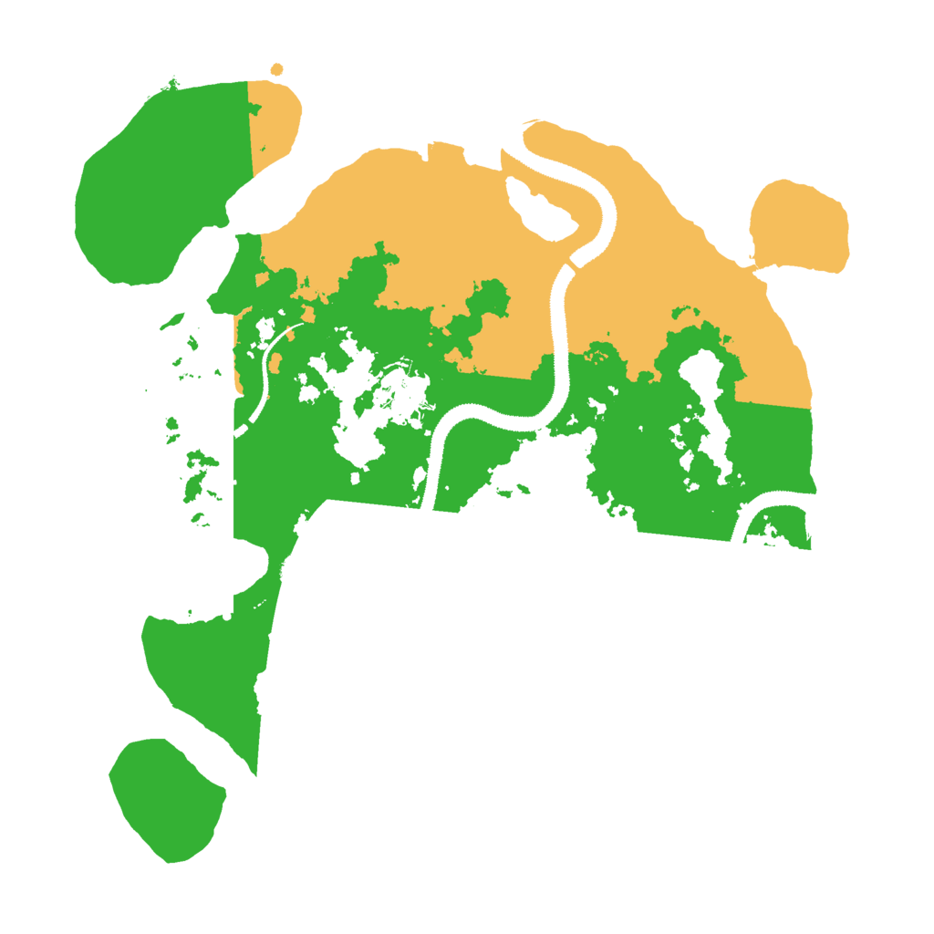 Biome Rust Map: Procedural Map, Size: 3000, Seed: 930672815