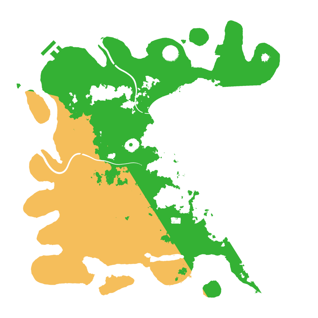 Biome Rust Map: Procedural Map, Size: 3500, Seed: 5134