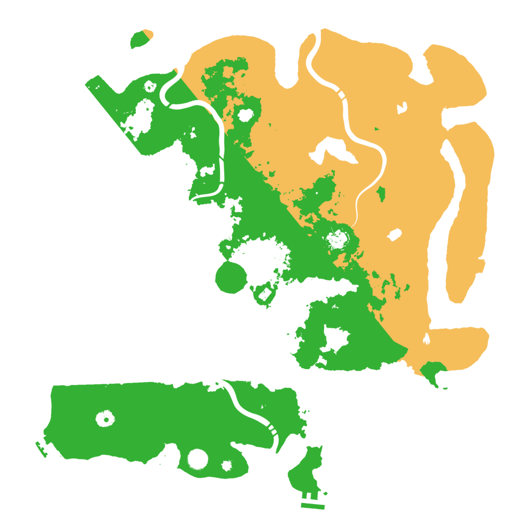 Biome Rust Map: Procedural Map, Size: 4500, Seed: 7223732