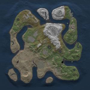 Thumbnail Rust Map: Procedural Map, Size: 3500, Seed: 2048549979, 14 Monuments