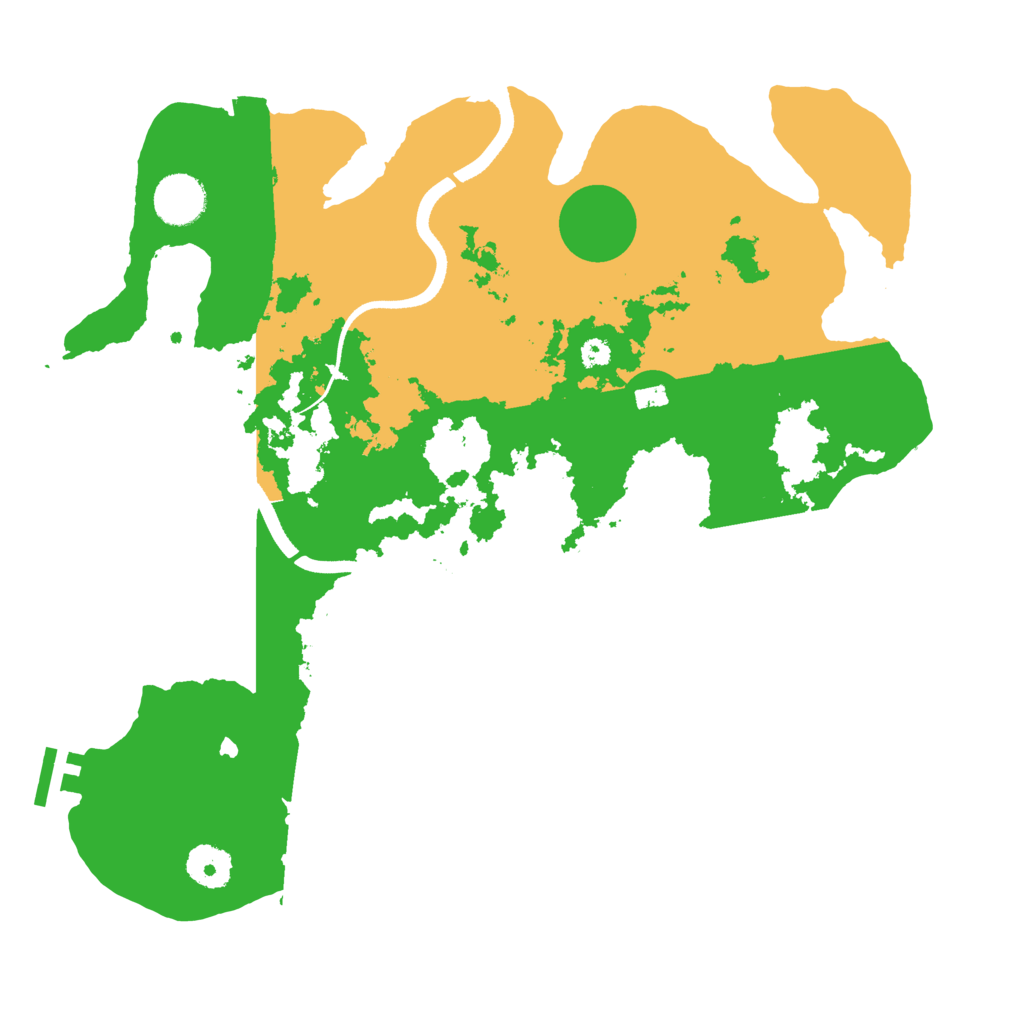 Biome Rust Map: Procedural Map, Size: 3500, Seed: 251818