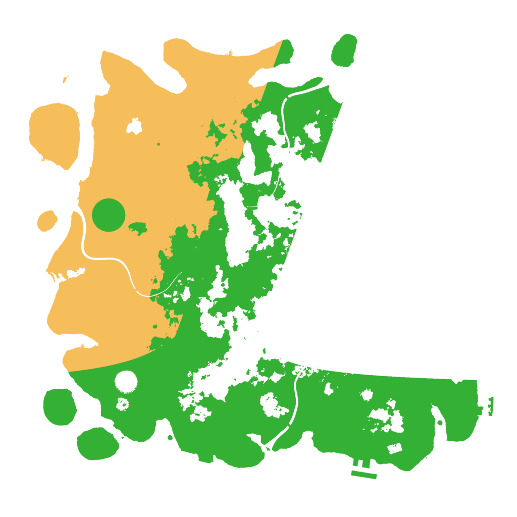 Biome Rust Map: Procedural Map, Size: 4100, Seed: 59656470