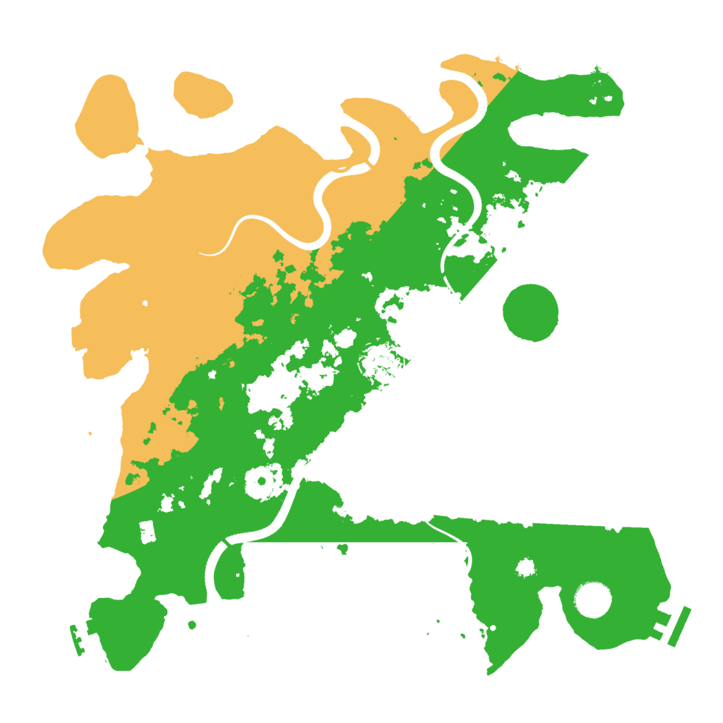 Biome Rust Map: Procedural Map, Size: 3500, Seed: 943597