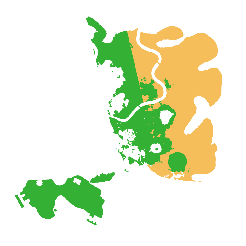 Biome Rust Map: Procedural Map, Size: 3500, Seed: 1826