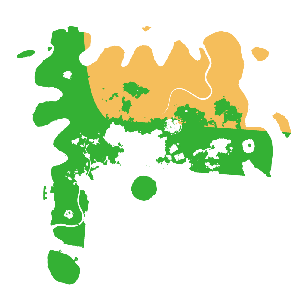 Biome Rust Map: Procedural Map, Size: 3500, Seed: 107013