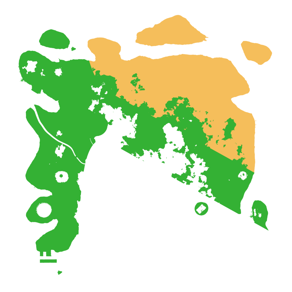 Biome Rust Map: Procedural Map, Size: 3500, Seed: 931436