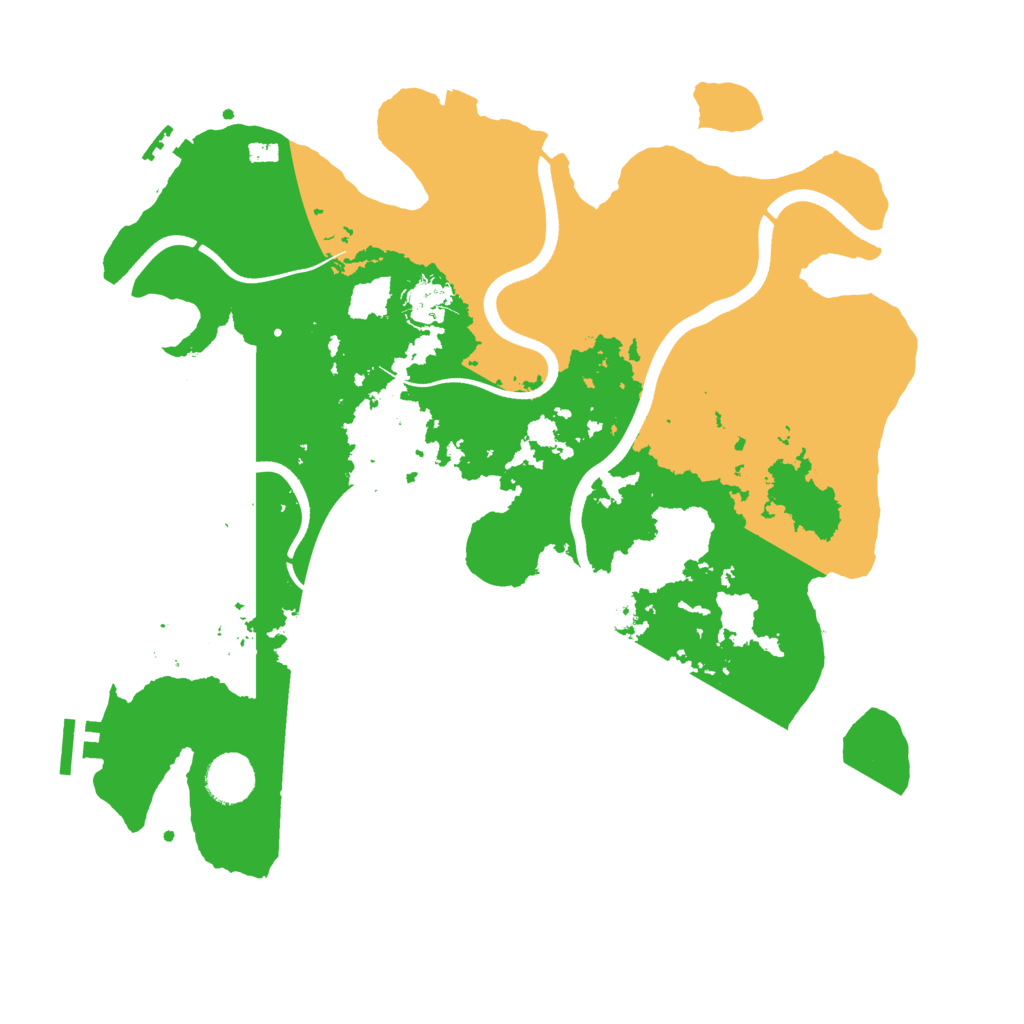 Biome Rust Map: Procedural Map, Size: 3700, Seed: 159159