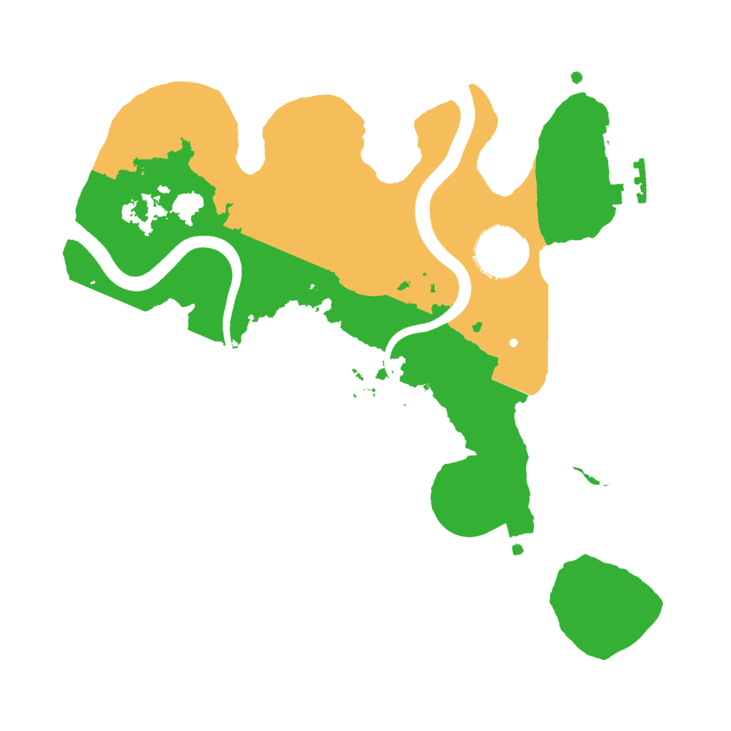 Biome Rust Map: Procedural Map, Size: 2500, Seed: 1917189246